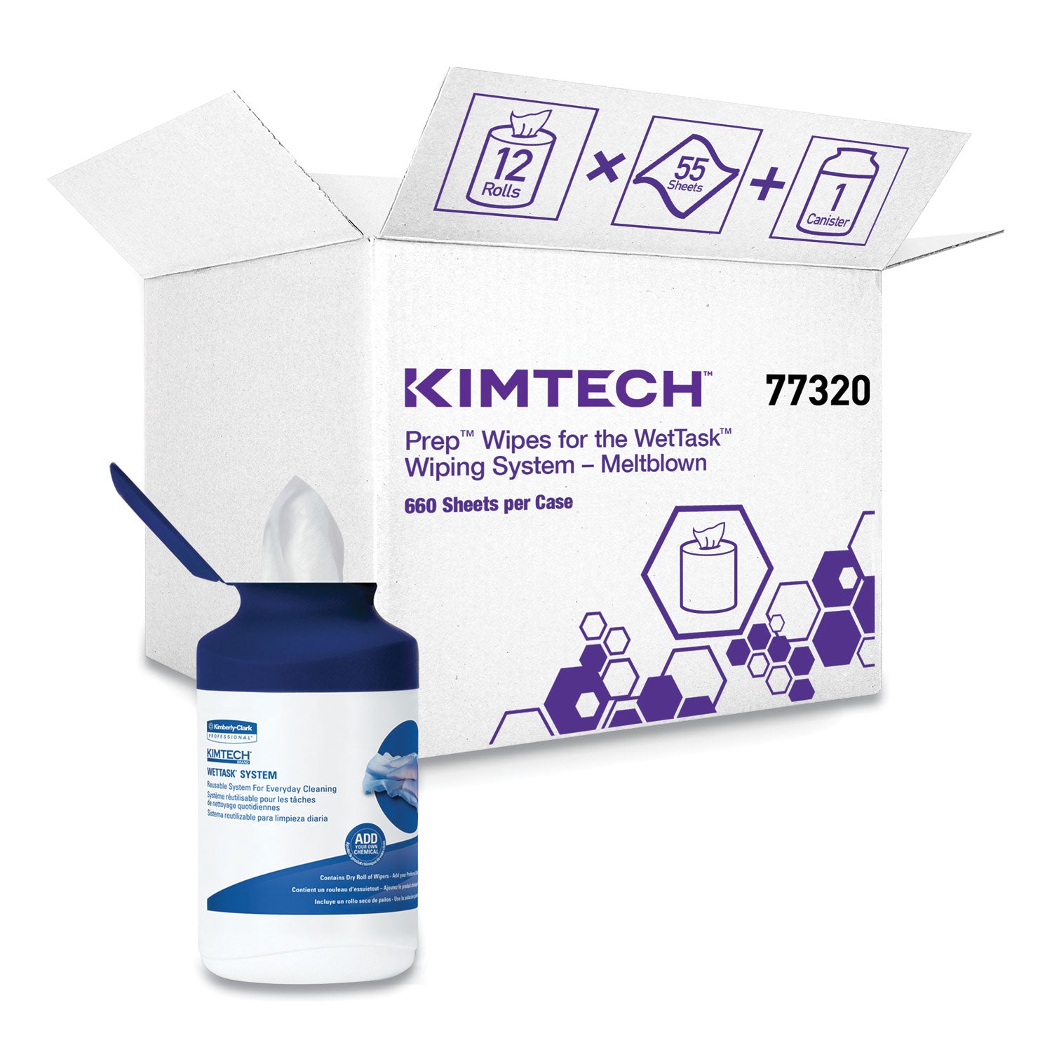 Wet Task Container WetTask System Prep Wipers for Bleach/Disinfectants/Sanitizers Hygienic ...