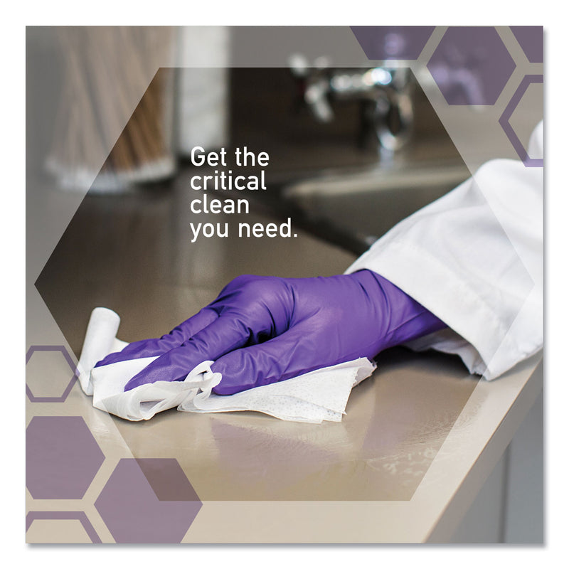 Kimtech WetTask System Prep Wipers for Bleach/Disinfectants/Sanitizers Hygienic Enclosed System Refills, w/Canister, 55/Rl,12 Roll/Ct