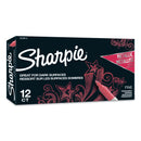 Sharpie Metallic Fine Point Permanent Markers, Fine Bullet Tip, Red, Dozen