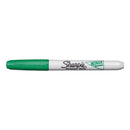 Sharpie Metallic Fine Point Permanent Markers, Fine Bullet Tip, Green, Dozen