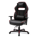Alera Racing Style Ergonomic Gaming Chair, Supports 275 lb, 15.91" to 19.8" Seat Height, Black/Red Trim Seat/Back, Black/Red Base