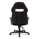 Alera Racing Style Ergonomic Gaming Chair, Supports 275 lb, 15.91" to 19.8" Seat Height, Black/Red Trim Seat/Back, Black/Red Base