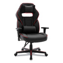 Alera Racing Style Ergonomic Gaming Chair, Supports 275 lb, 15.91" to 19.8" Seat Height, Black/Red Trim Seat/Back, Black/Red Base