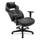 Alera Racing Style Ergonomic Gaming Chair, Supports 275 lb, 15.91" to 19.8" Seat Height, Black/Gray Trim Seat/Back, Black/Gray Base