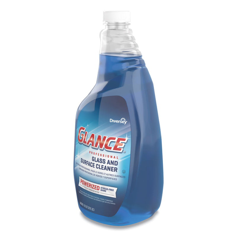 Diversey Glance Powerized Glass and Surface Cleaner, Liquid, 32 oz, 4/Carton