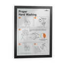 Durable DURAFRAME Sign Holder, 8.5 x 11, Black Frame, 2/Pack