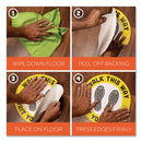 Tabbies BeSafe Messaging Floor Decals, Be Smart Stand Apart; Knife/Fork; Thank You, 12" Dia., Green/White, 6/Carton