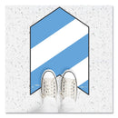 Tabbies BeSafe Messaging Education Floor Arrows and Wall Sign, Follow The Arrows For Your Safety, 12x18, White/Blue, 6 Arrows, 1 Sign