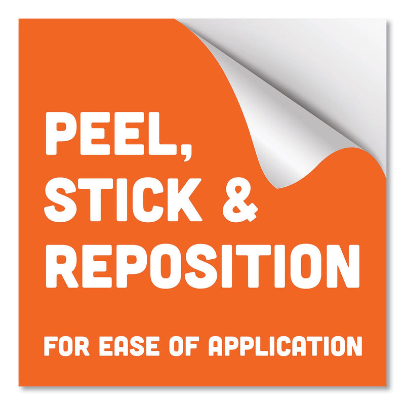 Tabbies BeSafe Messaging Floor Decals, Cheers;Be Smart Stand Apart;Thank You for Keeping A Safe Distance, 12" Dia, Black/White, 60/CT