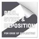 Tabbies BeSafe Carpet Decals, New Traffic Pattern For Your Safety; Please Follow The Signs, 12 x 18, White/Gray, 7/Pack