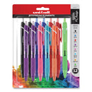 uniball Jetstream Elements Ballpoint Pen, Retractable, Medium 1 mm, Assorted Ink and Barrel Colors, 12/Pack