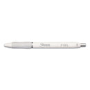Sharpie S-Gel Fashion Barrel Gel Pen, Retractable, Medium 0.7 mm, Black Ink, Pearl White Barrel, Dozen