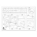 Alba Large Capacity Garment Rack, 63.5w x 21.25d x 67.5h, Black/Silver