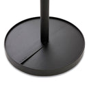 Alba Stan3 Steel Coat Rack, Stand Alone Rack, Eight Knobs, 15w x 15d x 69.3h, Black