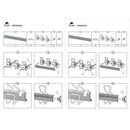 Alba Wall-Mount Coat Hooks, Metal, Silver, 22 lb, 18.11" x 2.95" x 6.45"