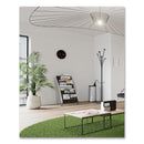 Alba Triangular Umbrella Stand, Steel, 10.25w x 10.25d x 23.67h, Silver/Black