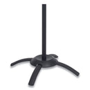 Alba CLEO Coat Stand, Stand Alone Rack, Ten Knobs, Steel/Plastic, 19.75w x 19.75d x 68.9h, Black