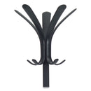 Alba CLEO Coat Stand, Stand Alone Rack, Ten Knobs, Steel/Plastic, 19.75w x 19.75d x 68.9h, Black