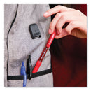 Paper Mate Profile Ballpoint Pen, Retractable, Medium 1 mm, Black Ink, Translucent Black Barrel, Dozen