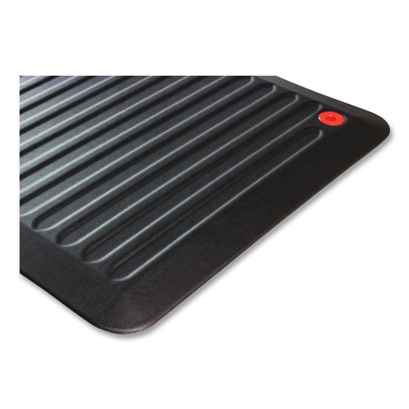 Floortex AFS-TEX 6000X Anti-Fatigue Mat, Rectangular, 23 x 67, Midnight Black