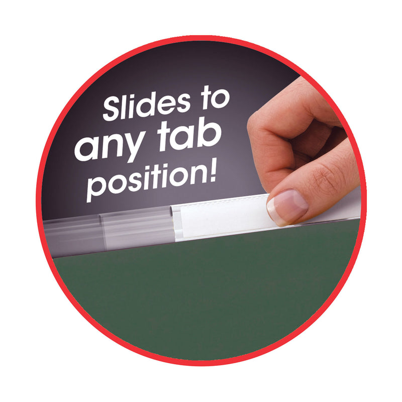 Smead TUFF Hanging Folders with Easy Slide Tab, Legal Size, 1/3-Cut Tabs, Standard Green, 20/Box