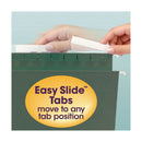 Smead TUFF Hanging Folders with Easy Slide Tab, Legal Size, 1/3-Cut Tabs, Standard Green, 20/Box