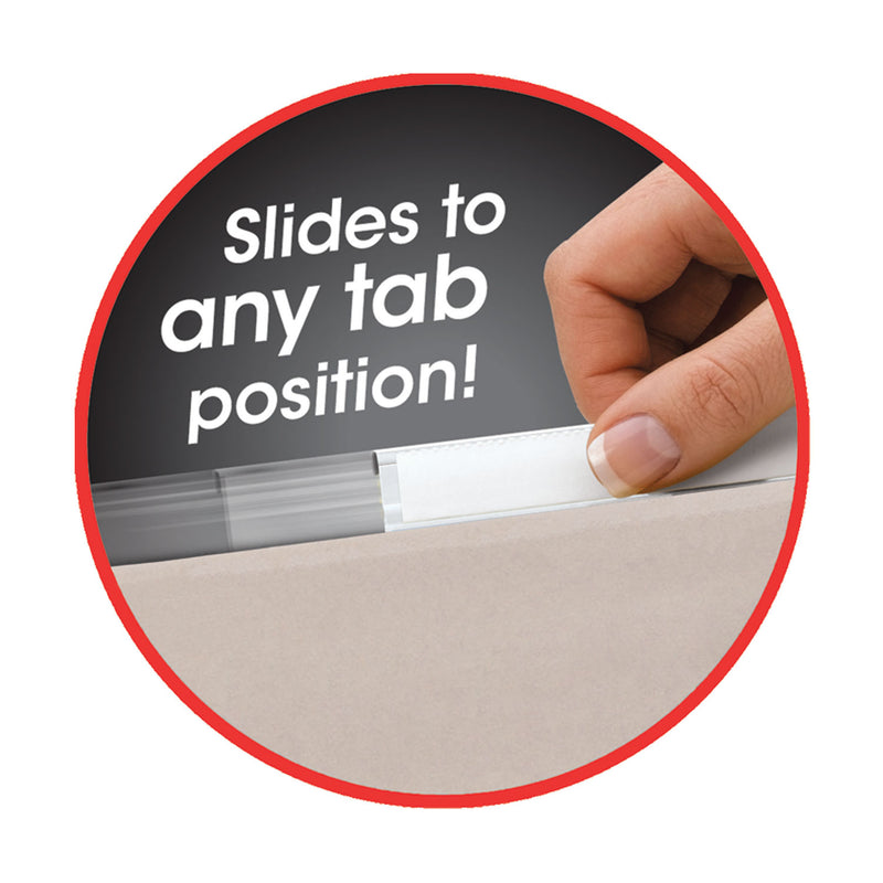 Smead TUFF Hanging Folders with Easy Slide Tab, Letter Size, 1/3-Cut Tabs, Steel Gray, 18/Box