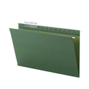 Smead TUFF Hanging Folders with Easy Slide Tab, Legal Size, 1/3-Cut Tabs, Standard Green, 20/Box
