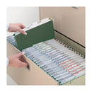 Smead TUFF Hanging Folders with Easy Slide Tab, Letter Size, 1/3-Cut Tabs, Standard Green, 20/Box