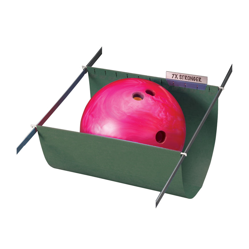 Smead TUFF Hanging Folders with Easy Slide Tab, Legal Size, 1/3-Cut Tabs, Standard Green, 20/Box