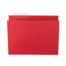 Smead TUFF Hanging Folders with Easy Slide Tab, Letter Size, 1/3-Cut Tabs, Red, 18/Box