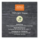 World Centric Paper Hot Cups, 12 oz, White, 1,000/Carton