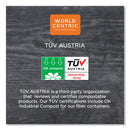 World Centric Fiber Trays, 1-Compartment, 9.1 x 7.1 x 0.7, Natural, Paper, 500/Carton