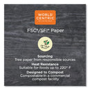 World Centric Paper Hot Cups, 16 oz, White, 1,000/Carton