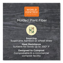 World Centric Fiber Bowls, 32 oz, 7.4" Diameter x 3.2"h, Natural, 500/Carton