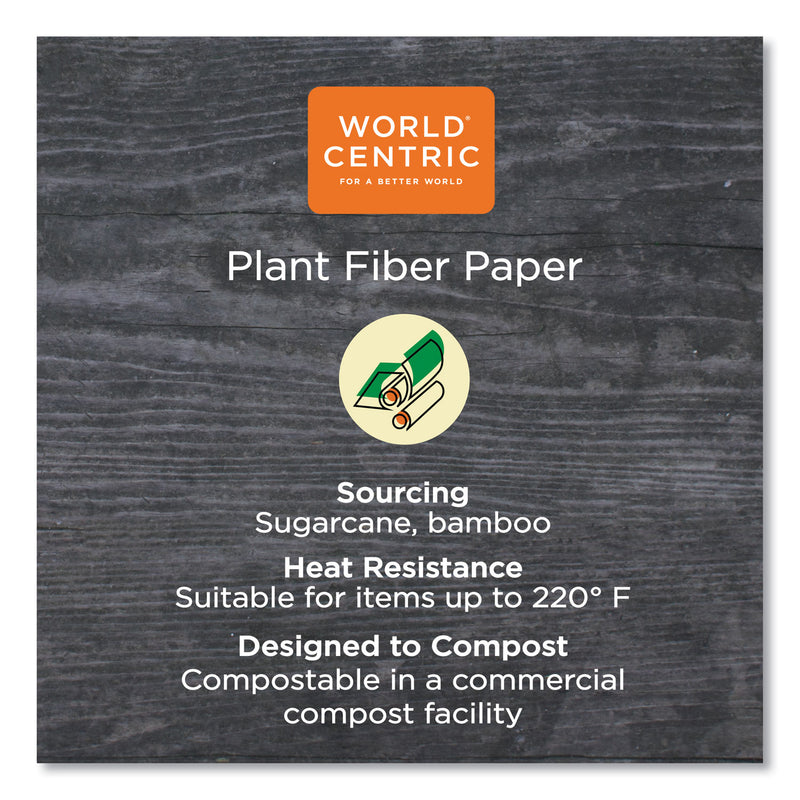 World Centric No Tree Paper Bowls, 8 oz, 3.4" Diameter x 2.3"h, Natural, Sugarcane, 1,000/Carton