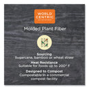 World Centric Fiber Bowls, 24 oz, 7.4" Diameter x 2.3"h, Natural, 500/Carton