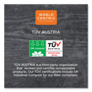 World Centric Fiber Lids for Fiber Containers, 8.9 x 6.9 x 0.4, Natural, Paper, 400/Carton