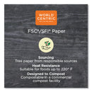 World Centric Paper Bowls, 16 oz, 4.4" Diameter x 3"h, White, 500/Carton