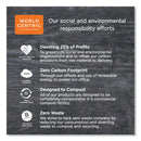 World Centric Fiber Hinged Containers, 8 x 8 x 3, Natural, Paper, 300/Carton