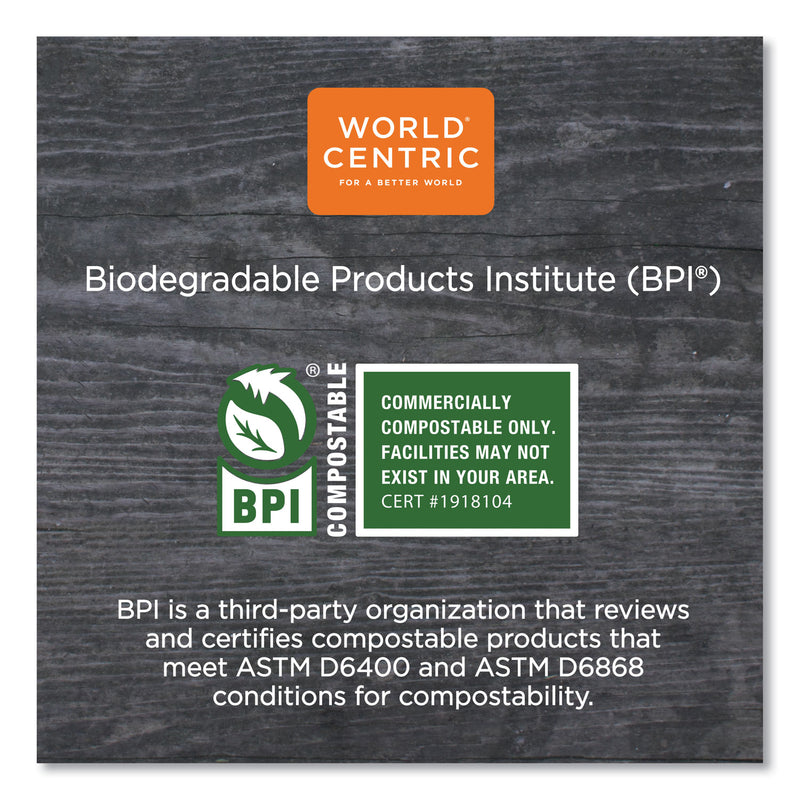 World Centric Paper Hot Cups, 12 oz, White, 1,000/Carton