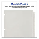 Avery Insertable Big Tab Plastic Dividers, 8-Tab, 11 x 8.5, Clear, 1 Set