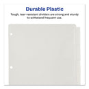 Avery Insertable Big Tab Plastic Dividers, 5-Tab, 11 x 8.5, Clear, 1 Set