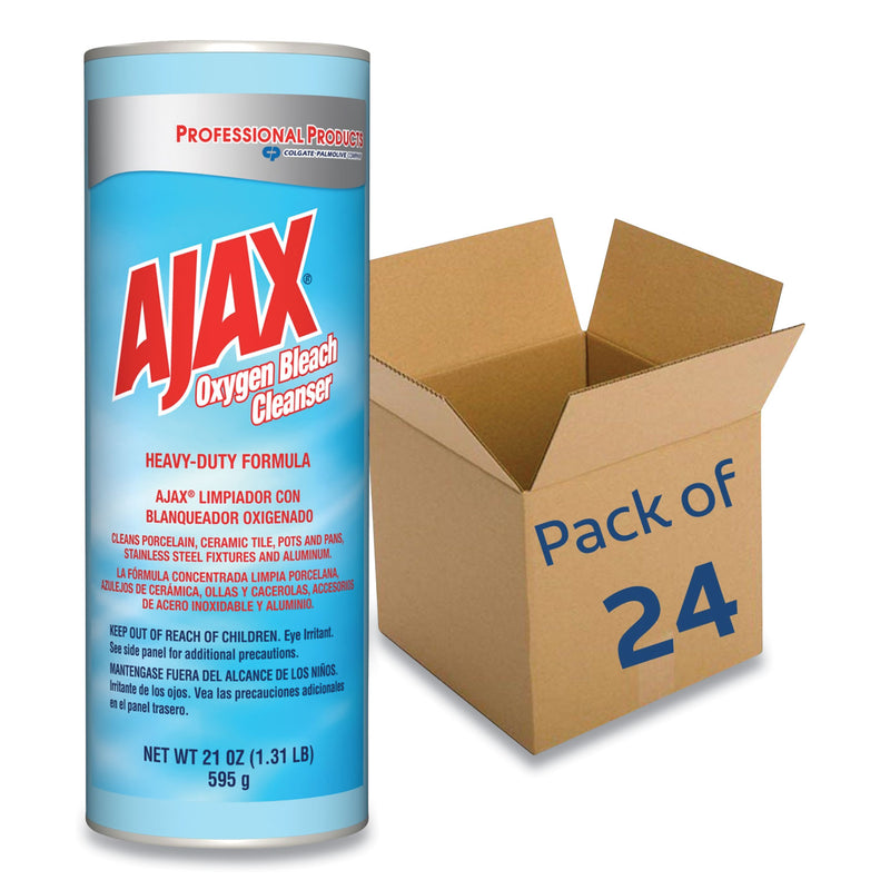 Ajax Oxygen Bleach Powder Cleanser, 21oz Can, 24/Carton