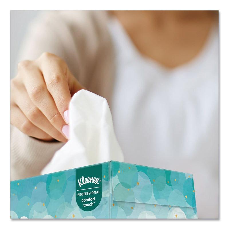 Kleenex White Facial Tissue for Business, 2-Ply, White, 100 Sheets/Box, 10 Boxes/Bundle, 6 Bundles/Carton