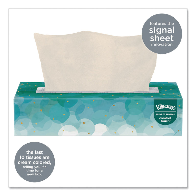 Kleenex White Facial Tissue for Business, 2-Ply, White, 100 Sheets/Box, 10 Boxes/Bundle, 6 Bundles/Carton