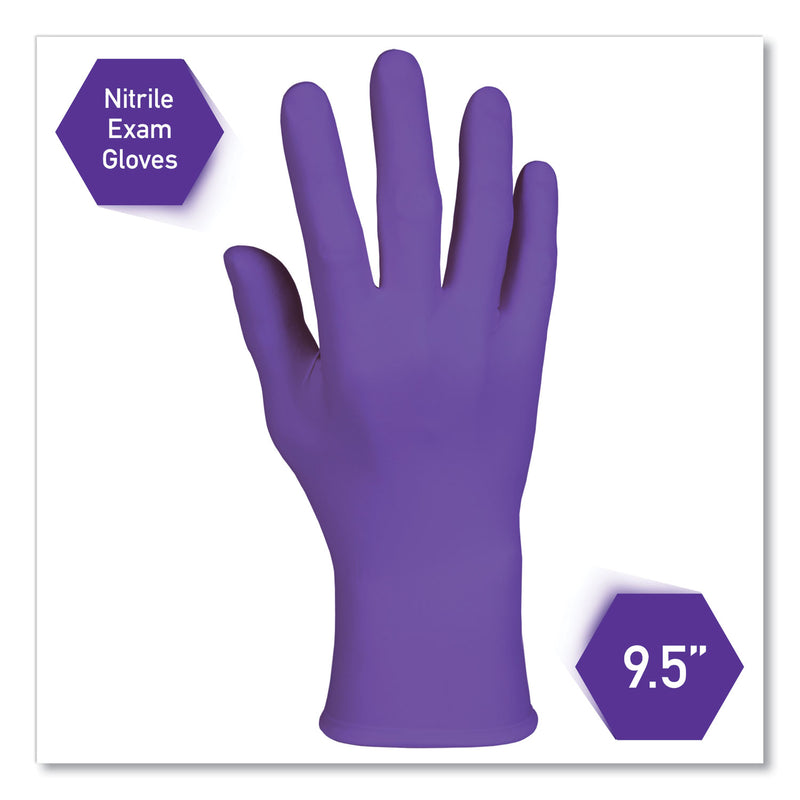 Kimtech PURPLE NITRILE Exam Gloves, 242 mm Length, Large, Purple, 1000/Carton