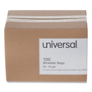 Universal High-Density Shredder Bags, 40-45 gal Capacity, 100/Box