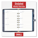 AT-A-GLANCE Buckle Closure Planner/Organizer Starter Set, 8.5 x 5.5, Navy Blue/Gold Cover, 12-Month (Jan to Dec): Undated