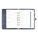 AT-A-GLANCE Buckle Closure Planner/Organizer Starter Set, 8.5 x 5.5, Navy Blue/Gold Cover, 12-Month (Jan to Dec): Undated